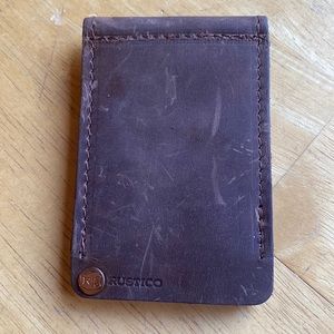 RUSTICO card holder leather made in USA